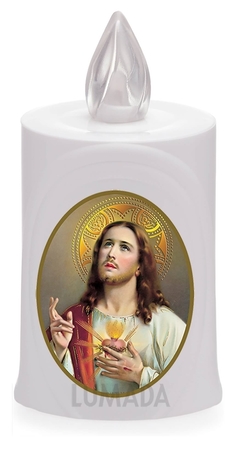 Wkład LED biały ikona Serce jezusa (1)